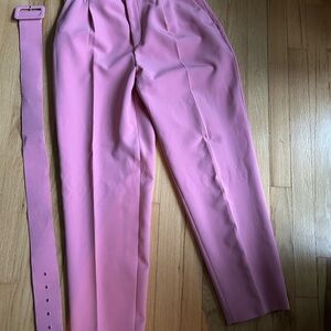 Zara Pink Trousers with Belt